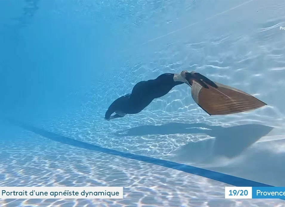 Découverte de l'apnée dynamique avec Claire Margaillan sur France 3